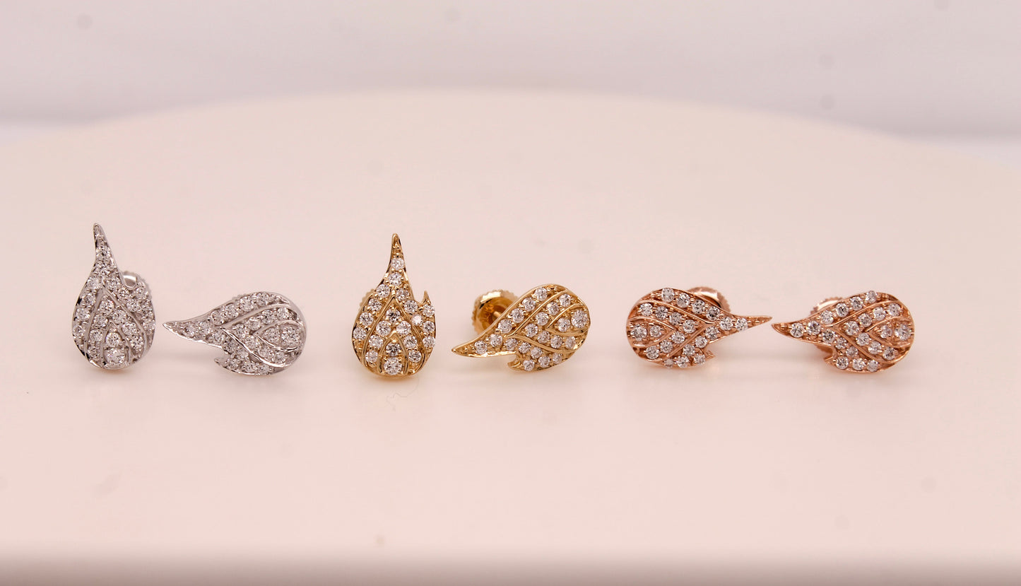 Diamond Pave Fire Stud
