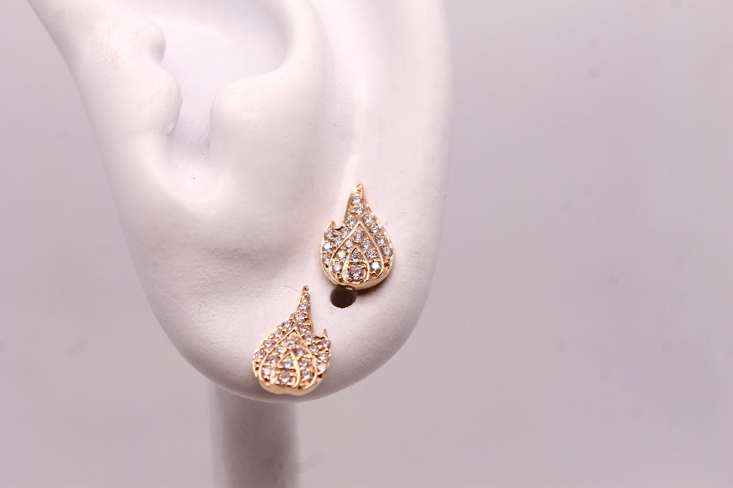 Diamond Pave Fire Stud