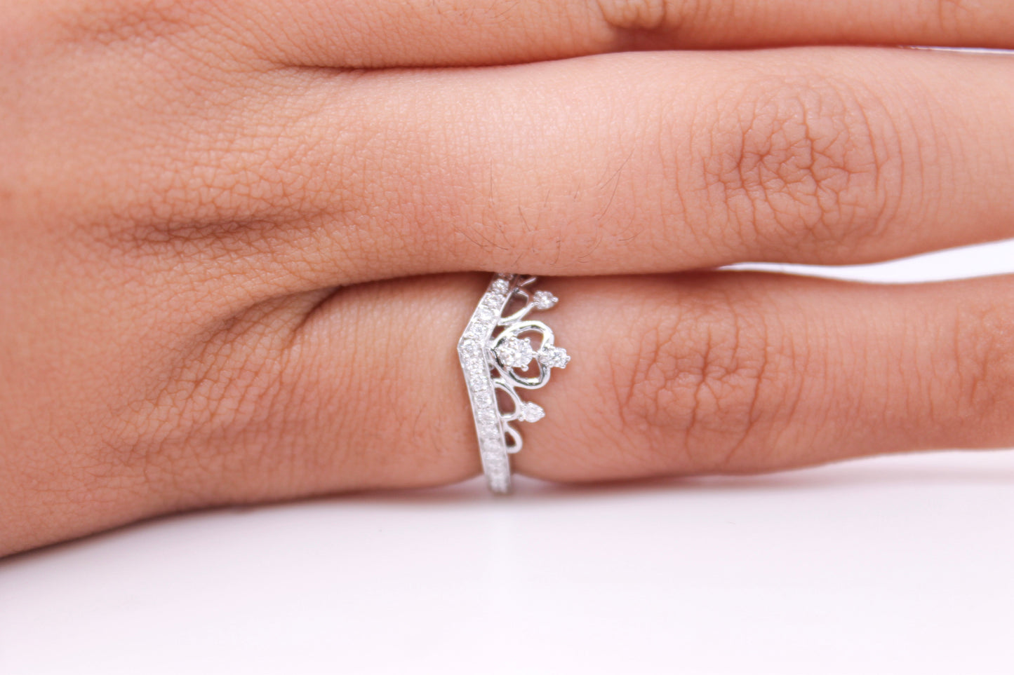 Crown Diamond Ring
