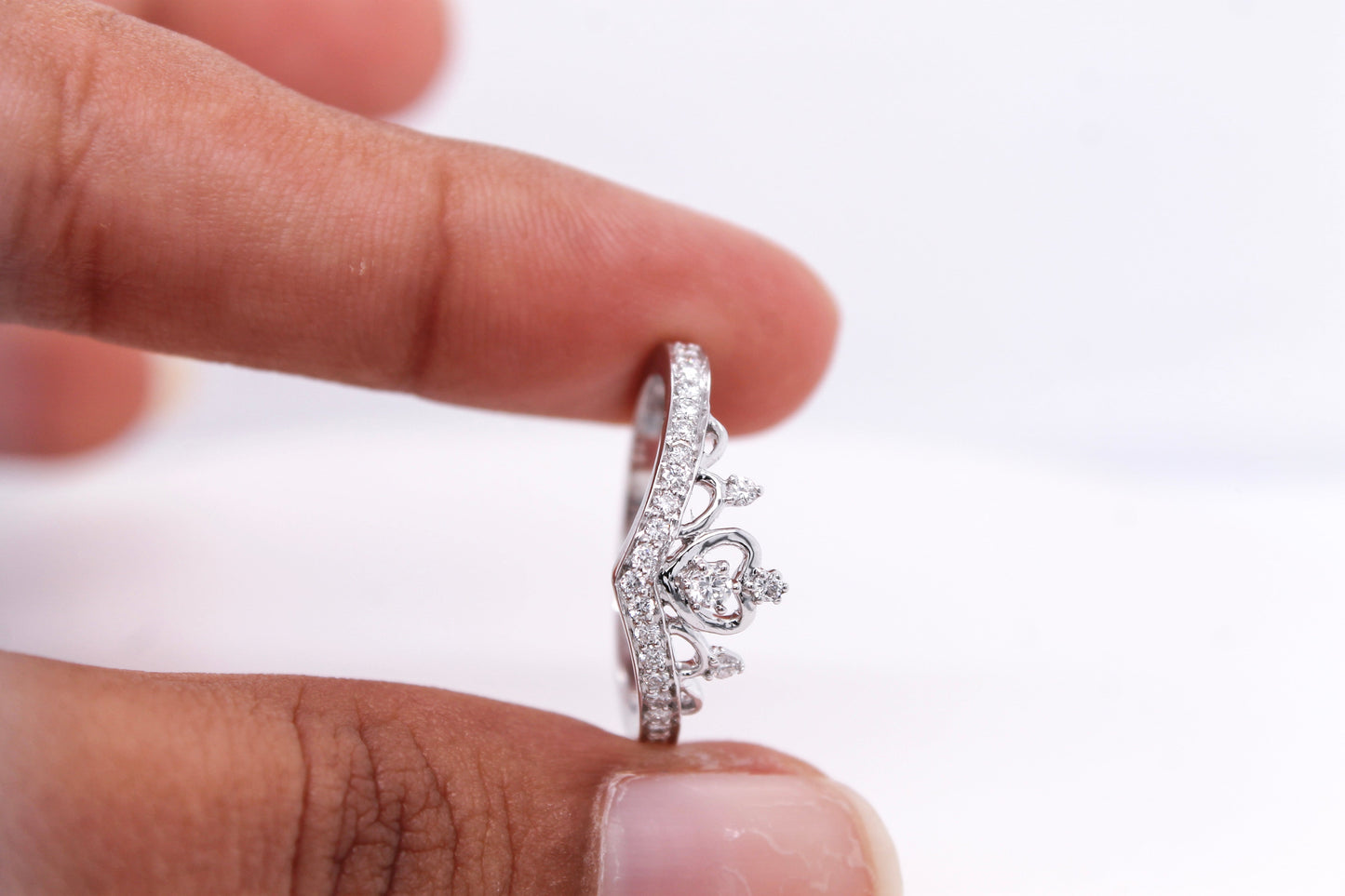 Crown Diamond Ring