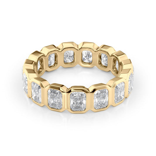 Radiant Diamond Bezel Eternity Ring