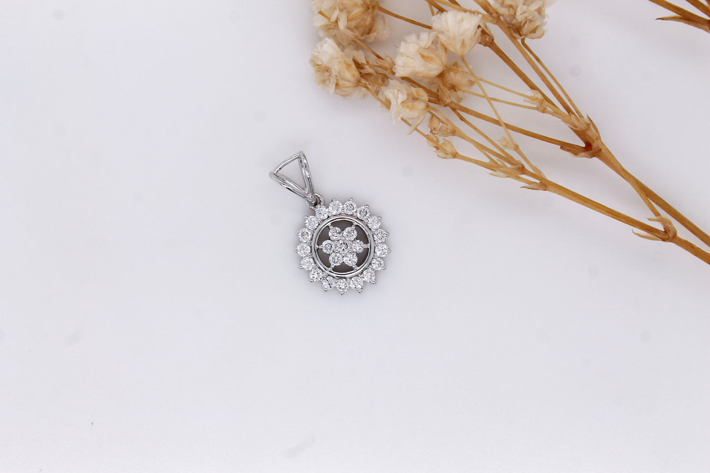 Diamond Sun Pendant