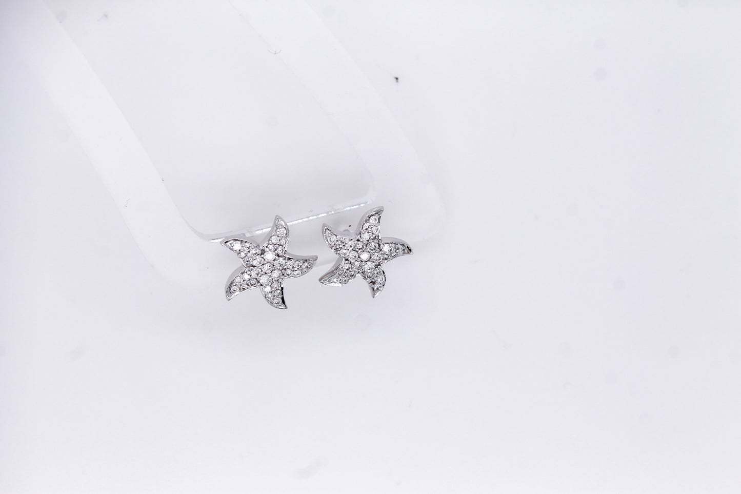 Diamond Starfish Earrings