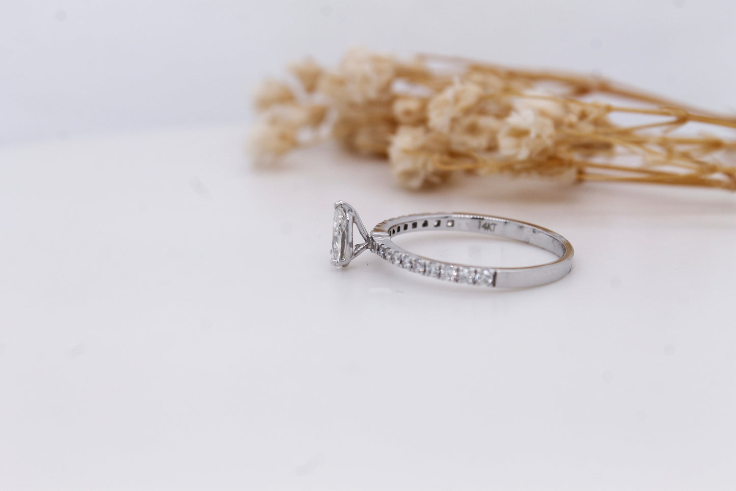Pear-Cut Diamond Engagement Ring