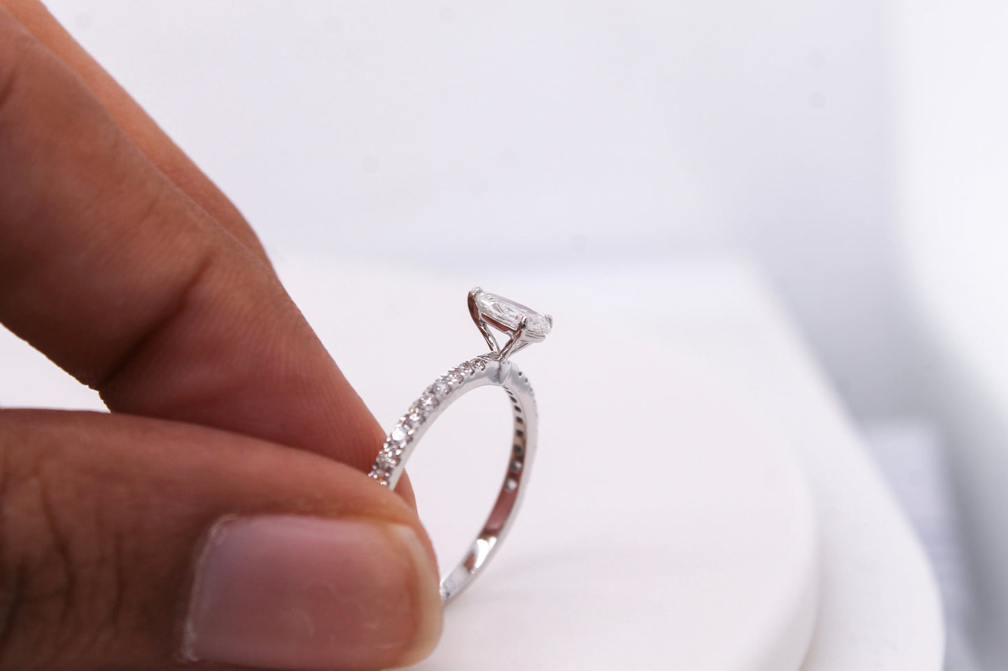 Pear-Cut Diamond Engagement Ring