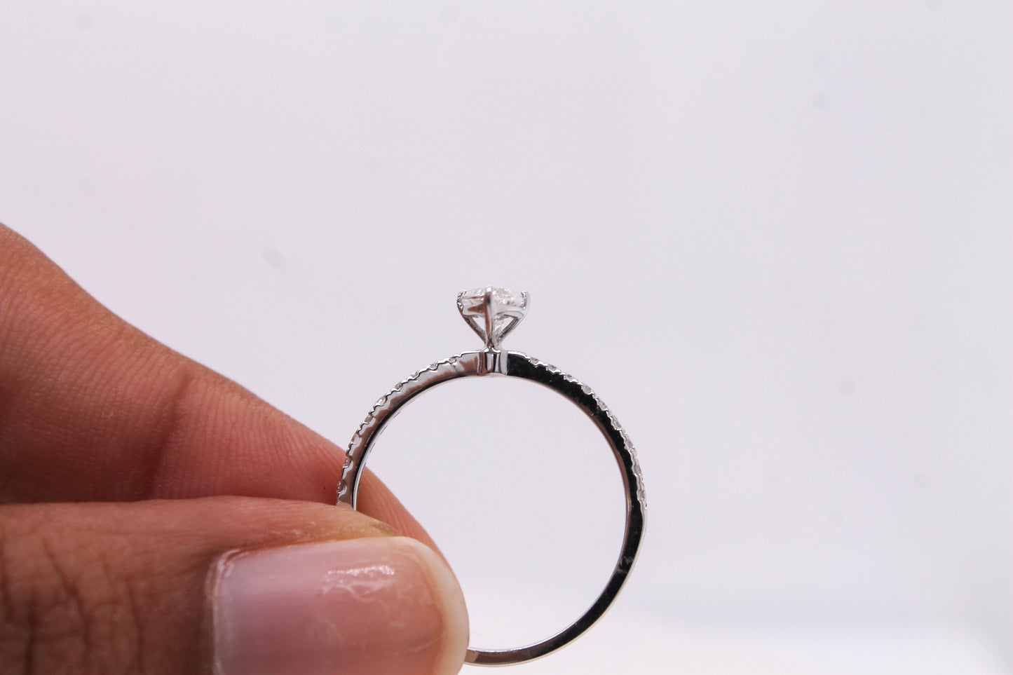 Marquise-Cut Diamond Engagement Ring