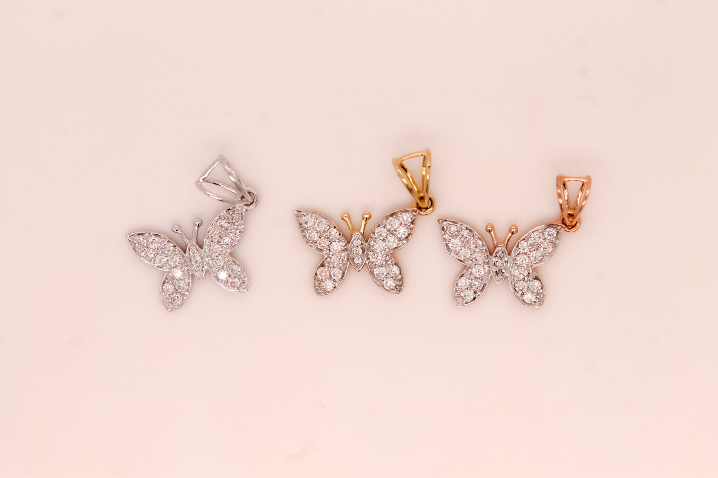 Diamond Butterfly Pendant