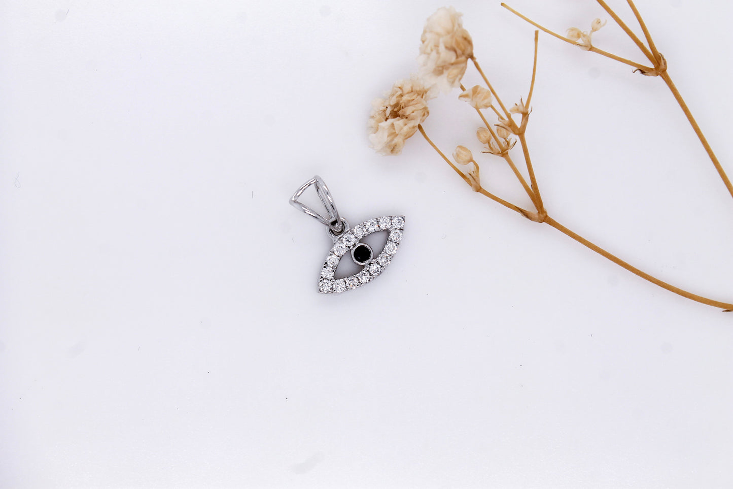 Diamond Evil Eye Necklace
