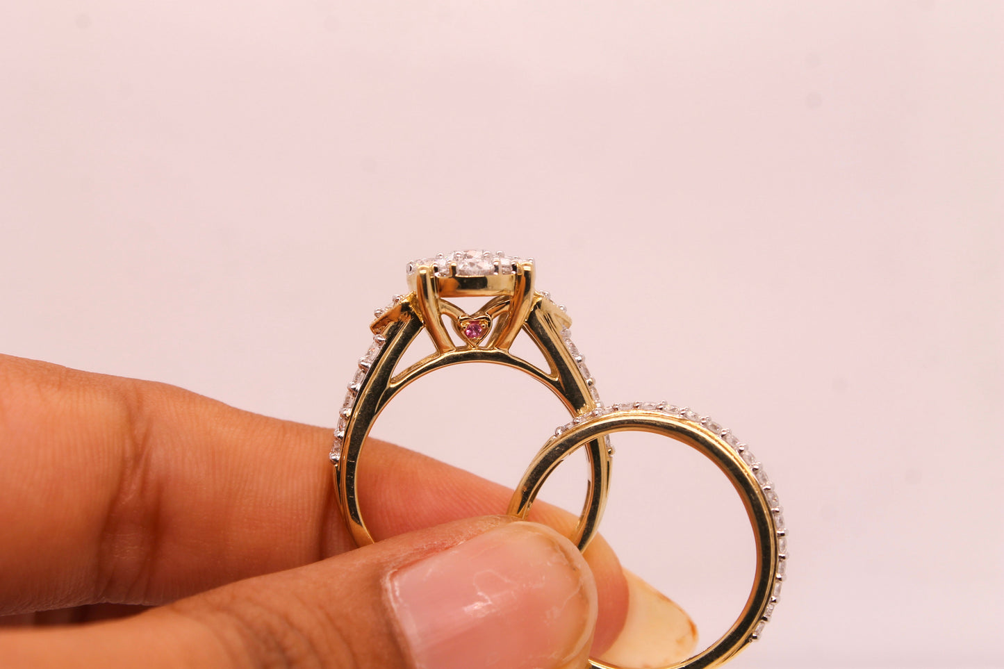 Double Halo Diamond Bridal Set