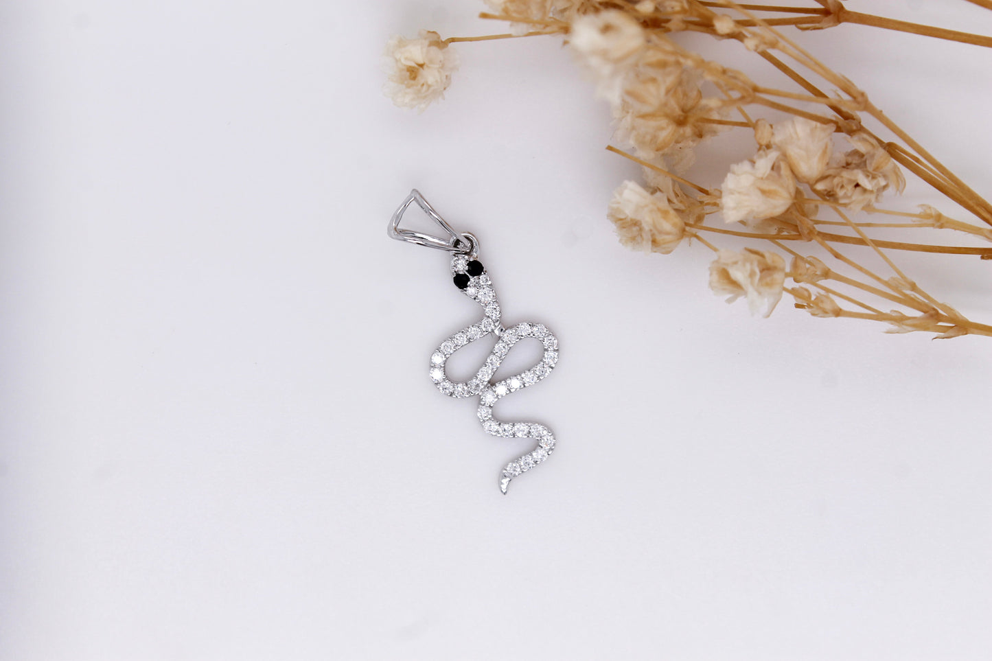 Diamond Snake Pendant