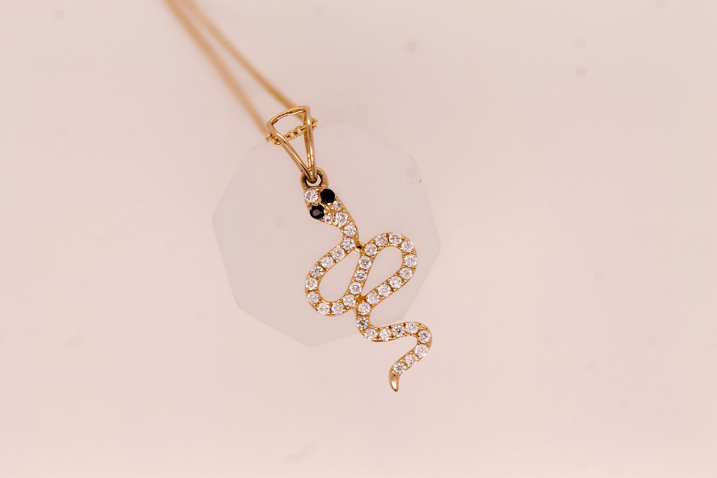 Diamond Snake Pendant