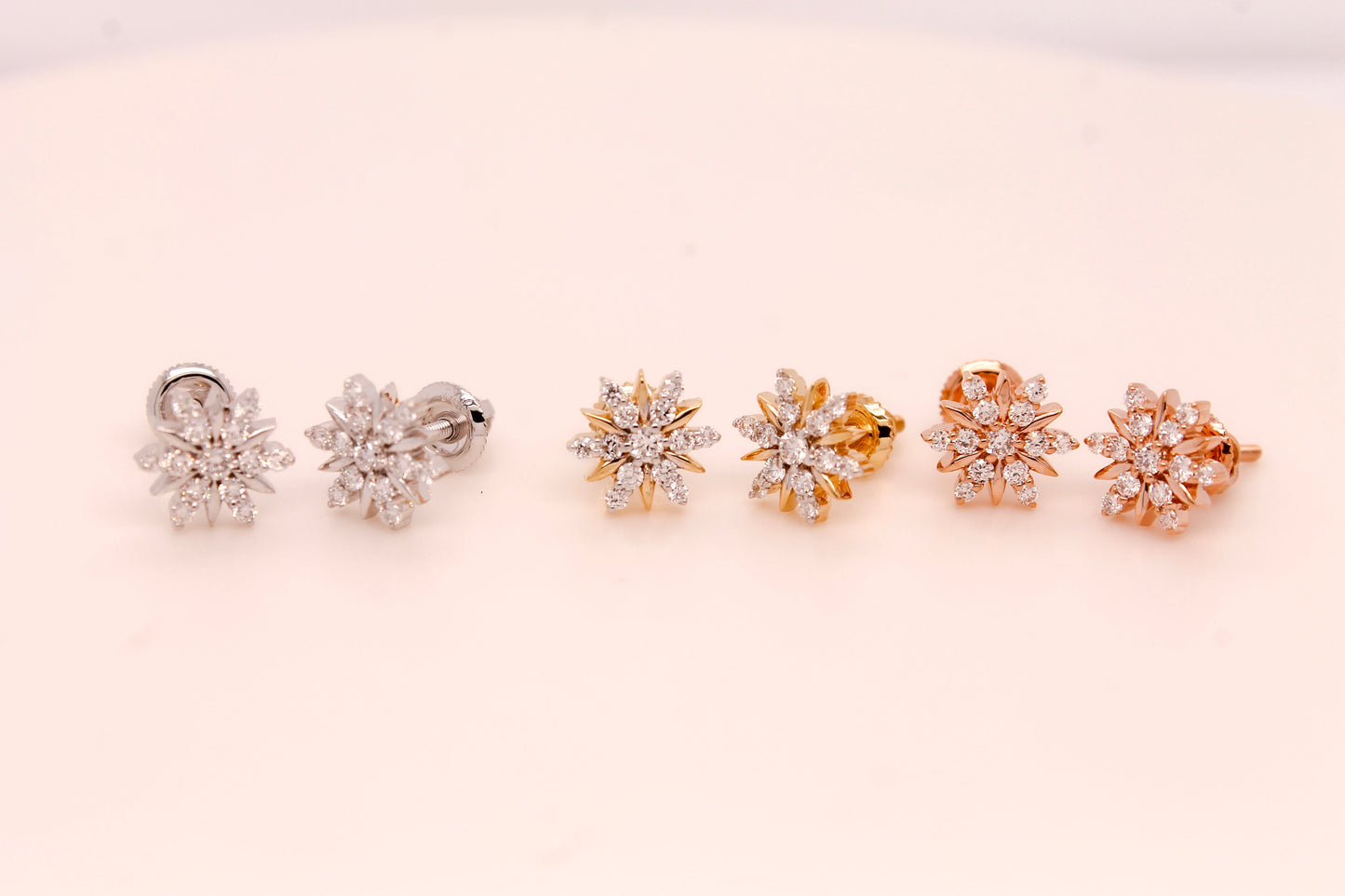 Diamond Snowflake Earrings