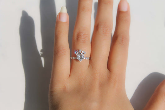 Heart-Cut Diamond Engagement Ring