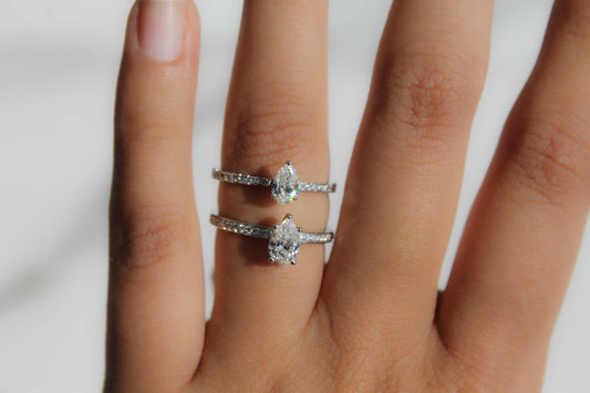 Pear-Cut Diamond Engagement Ring