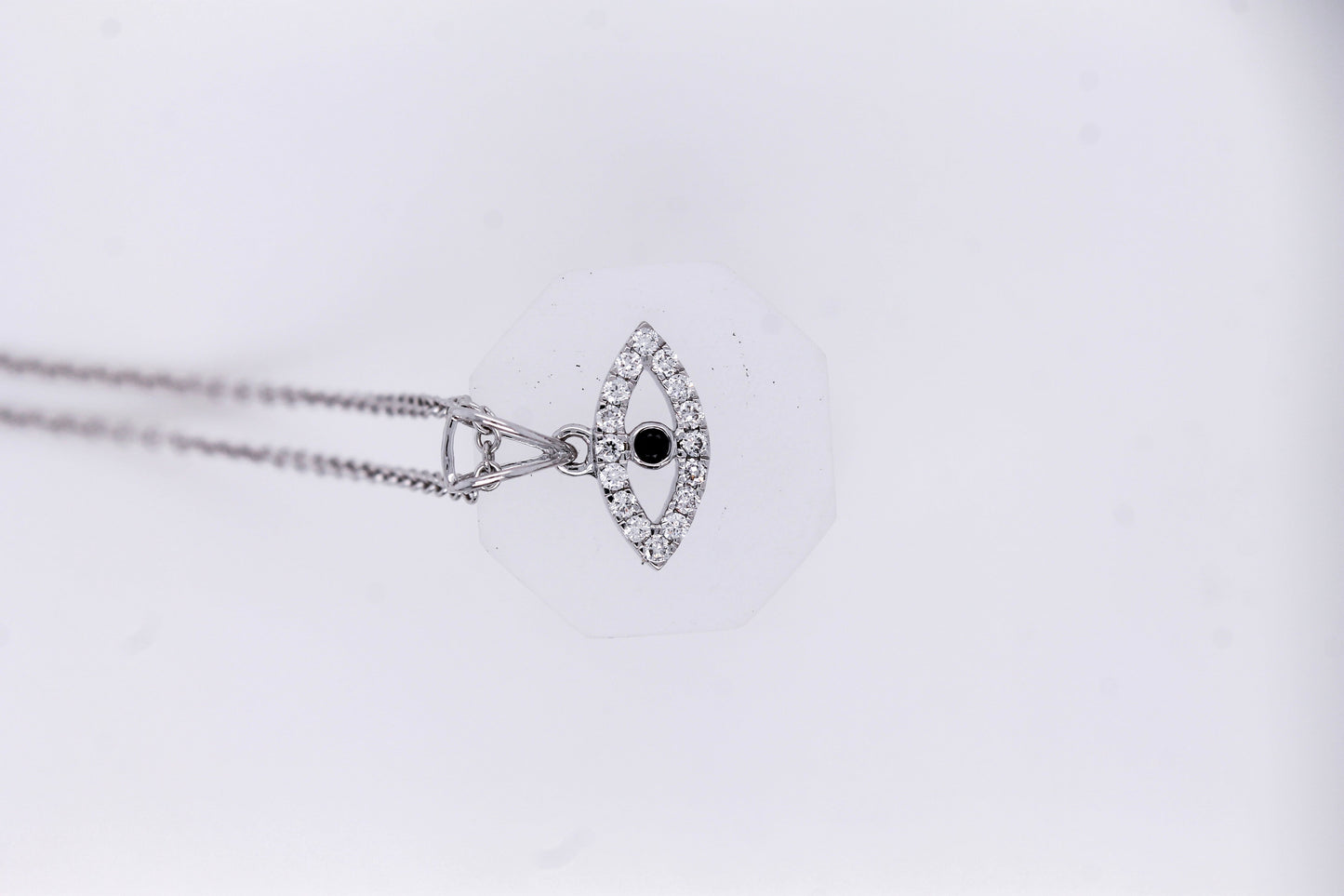 Diamond Evil Eye Necklace