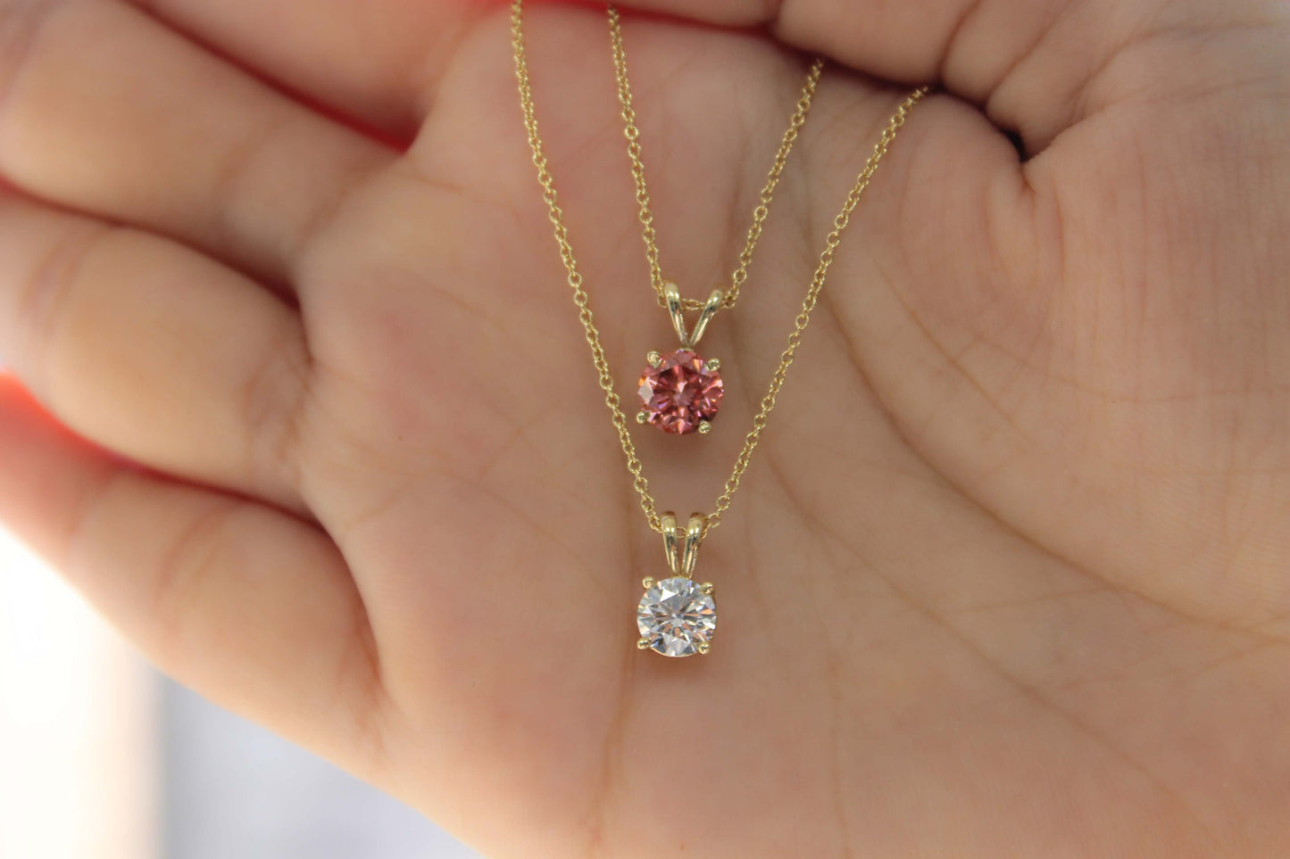 Pink Diamond Necklaces | IGI Certified