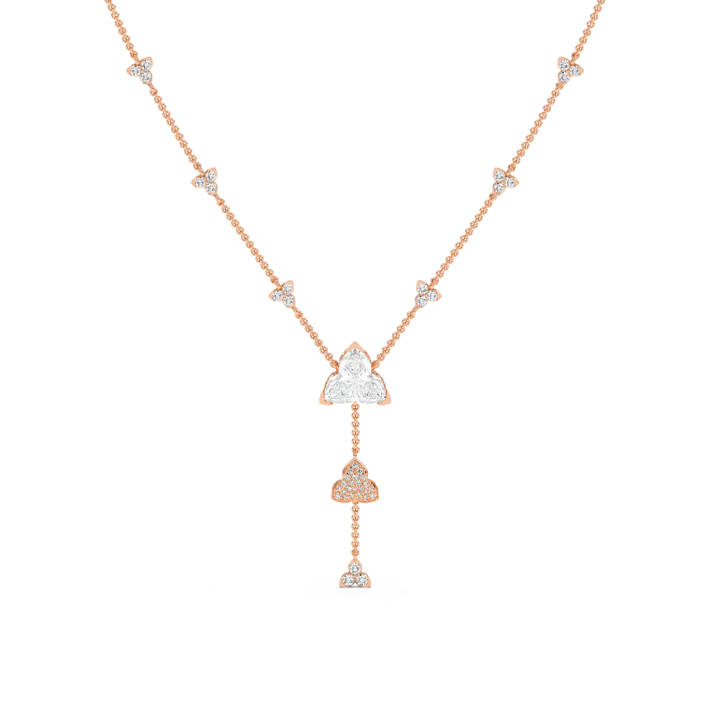 Petal Cascade Y-Necklace