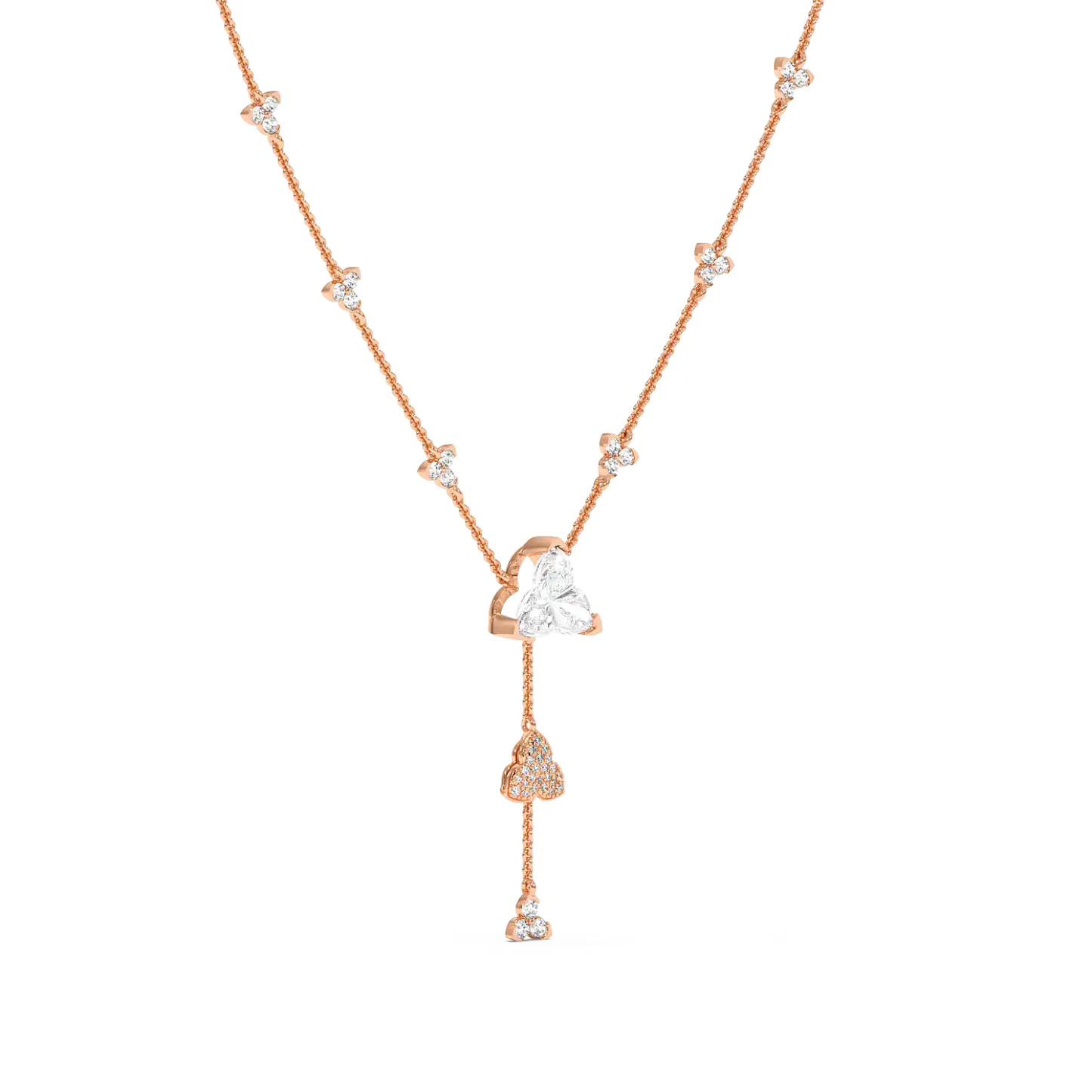 Petal Cascade Y-Necklace