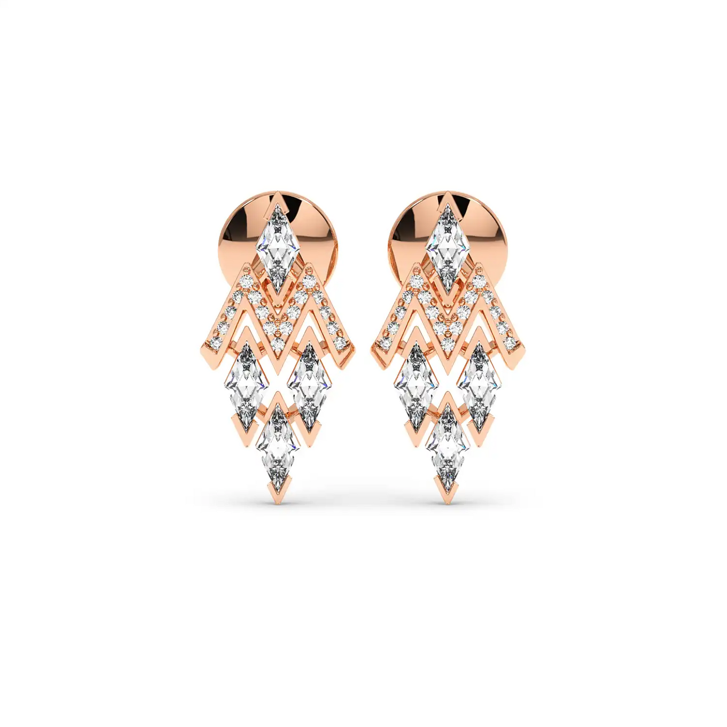 Fancy Earring - Long Lozenge