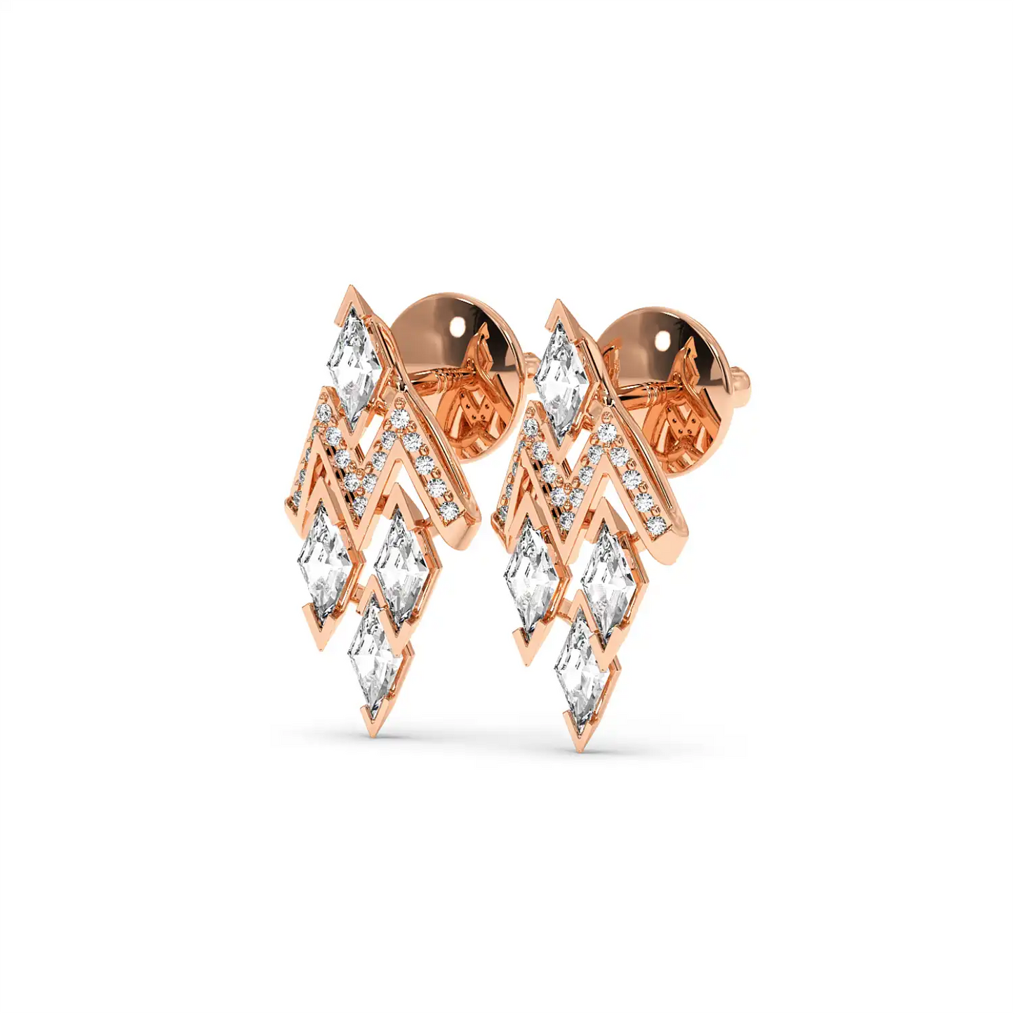 Fancy Earring - Long Lozenge