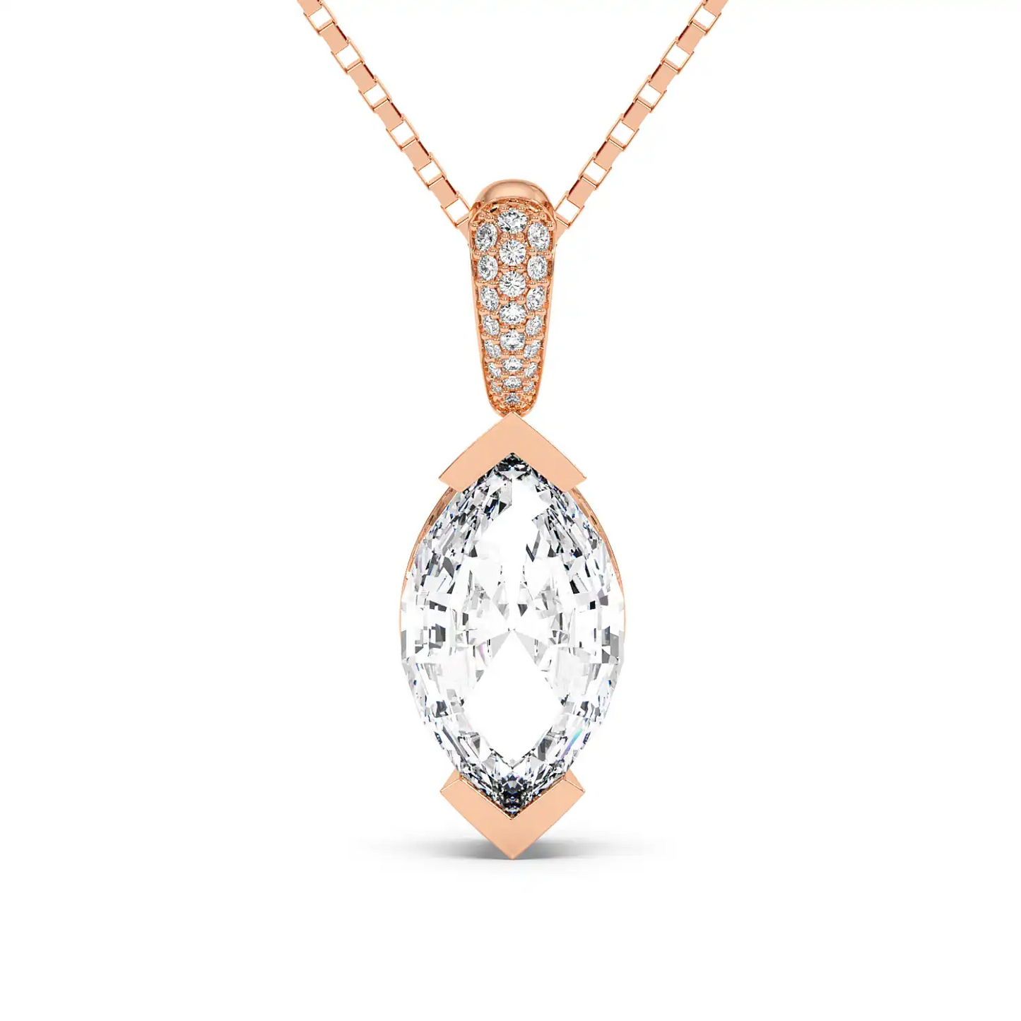 Fancy Pendant - Step Cut Marquise