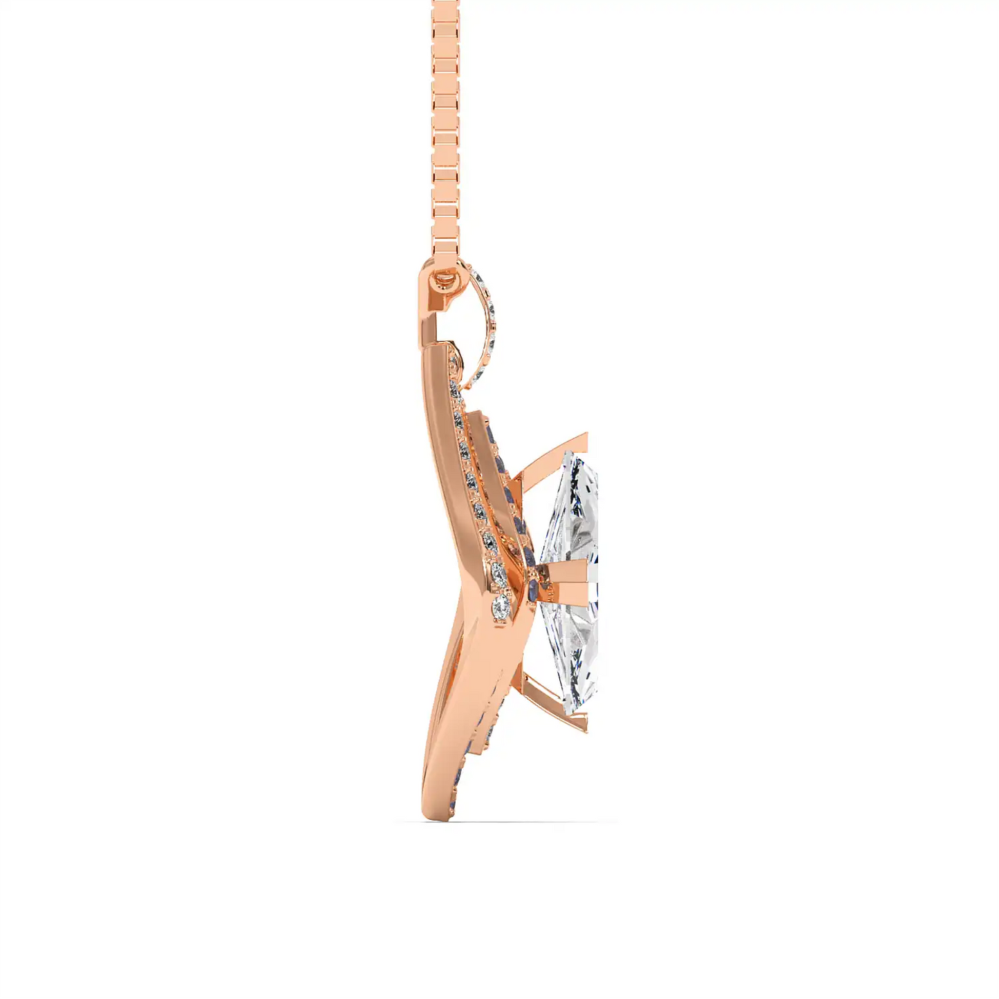 Lozenge Halo Earrings