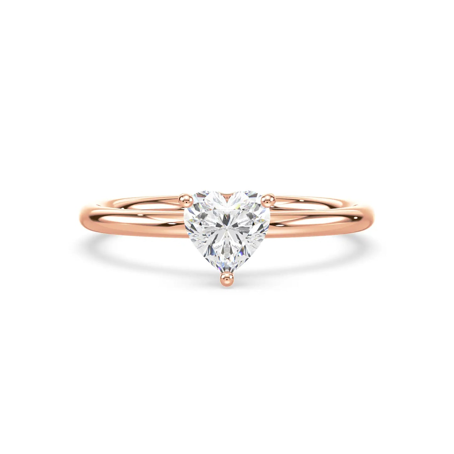 Solitaire Ring - Heart