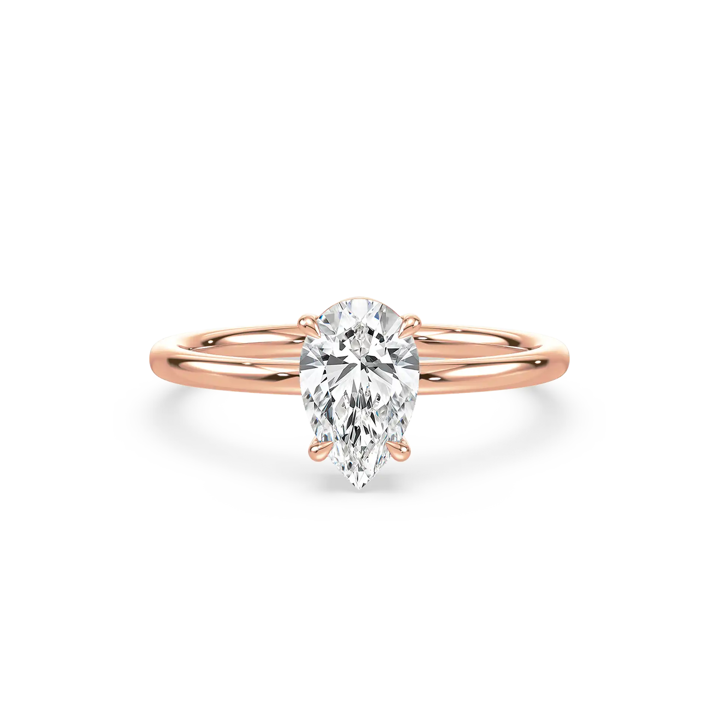 Solitaire Ring - Pear