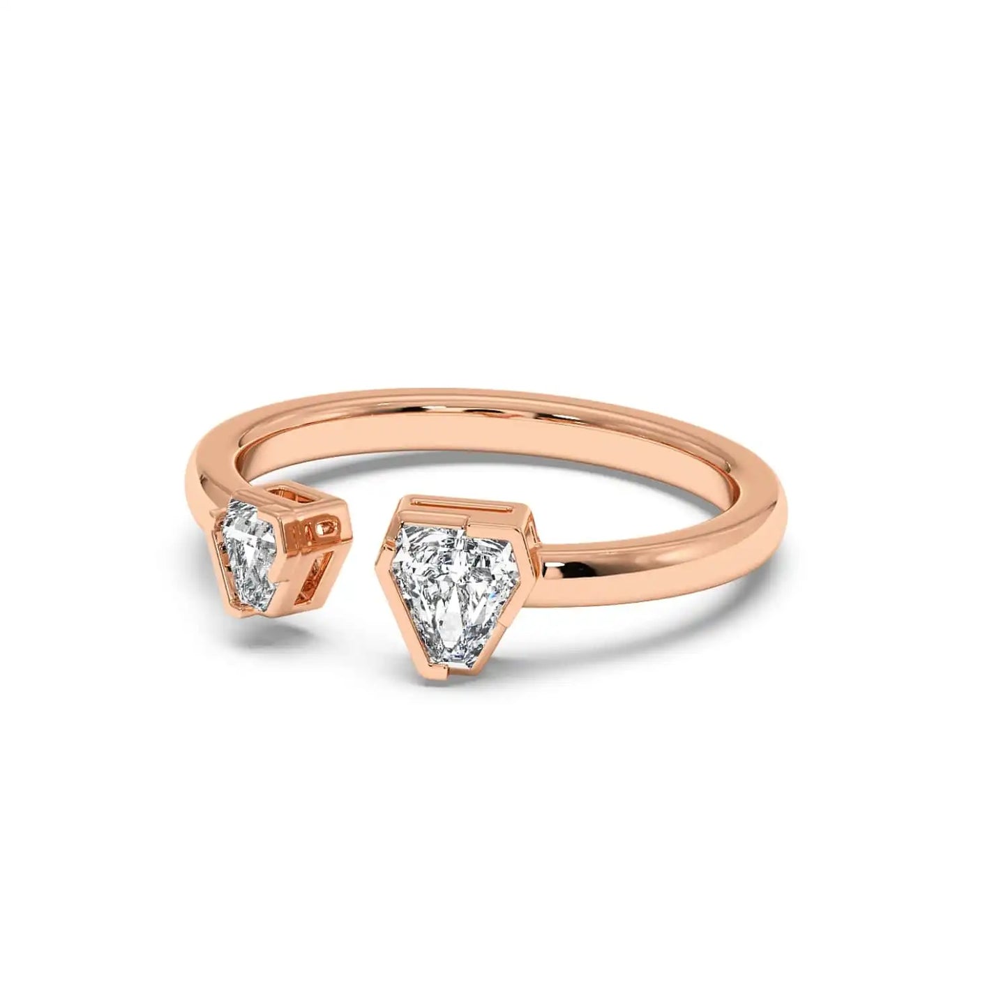 Two Stone Ring - Coffin