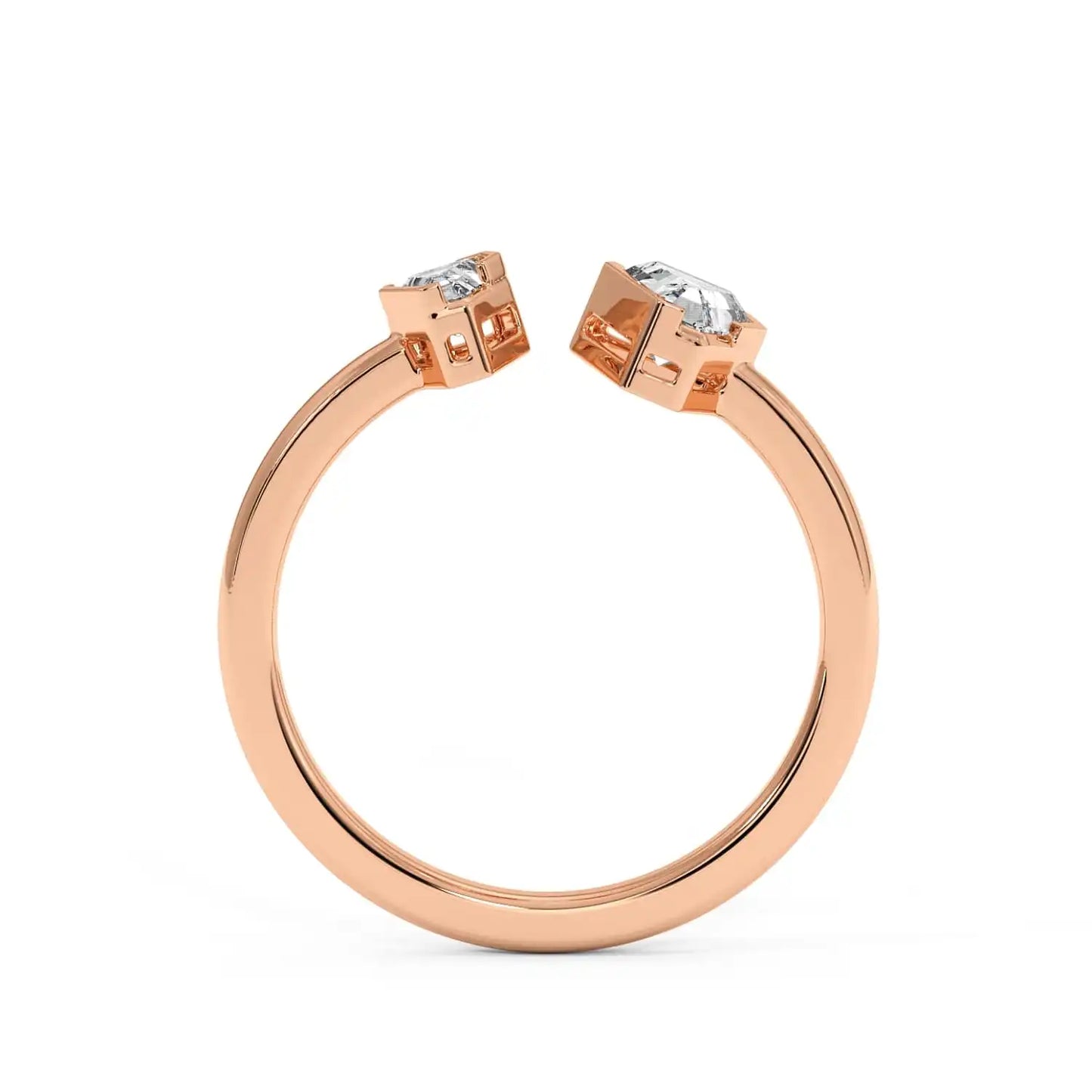 Two Stone Ring - Coffin
