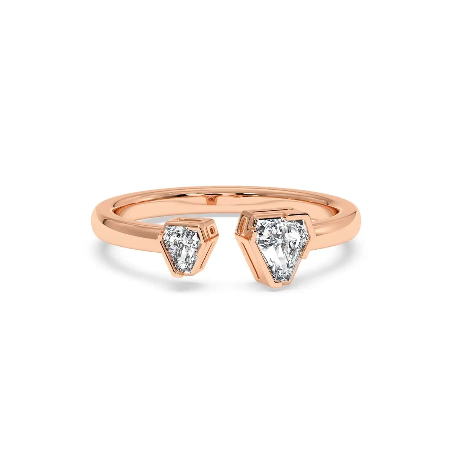 Two Stone Ring - Coffin