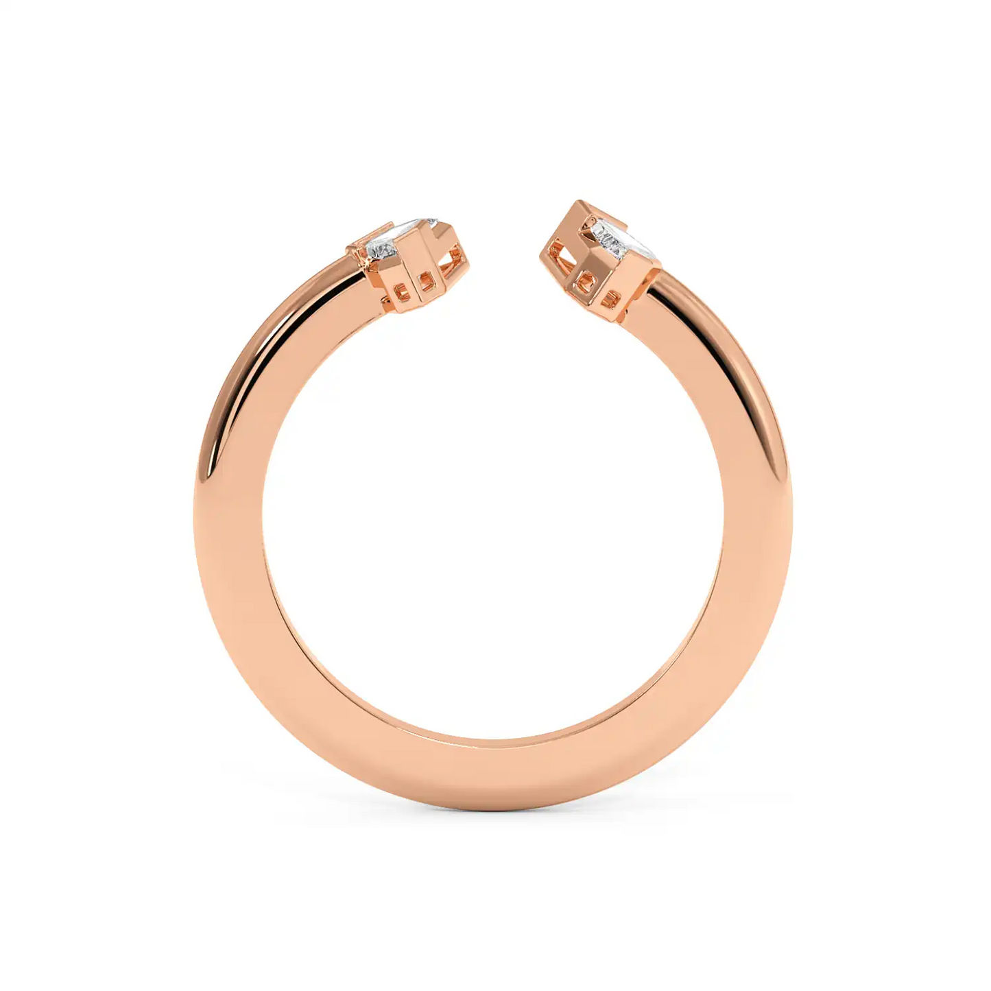 Two Stone Ring - Shield