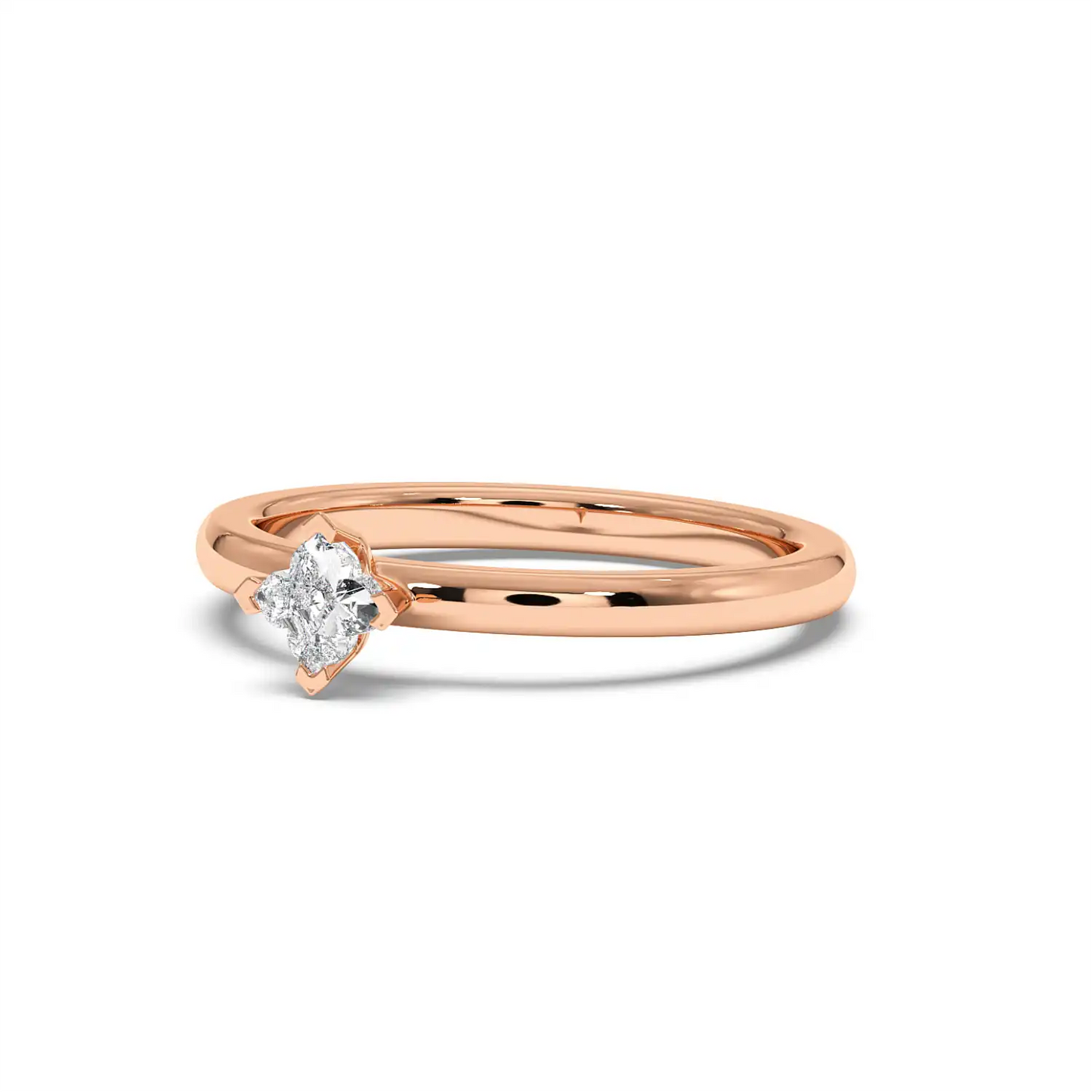 Solitaire Ring - Floral