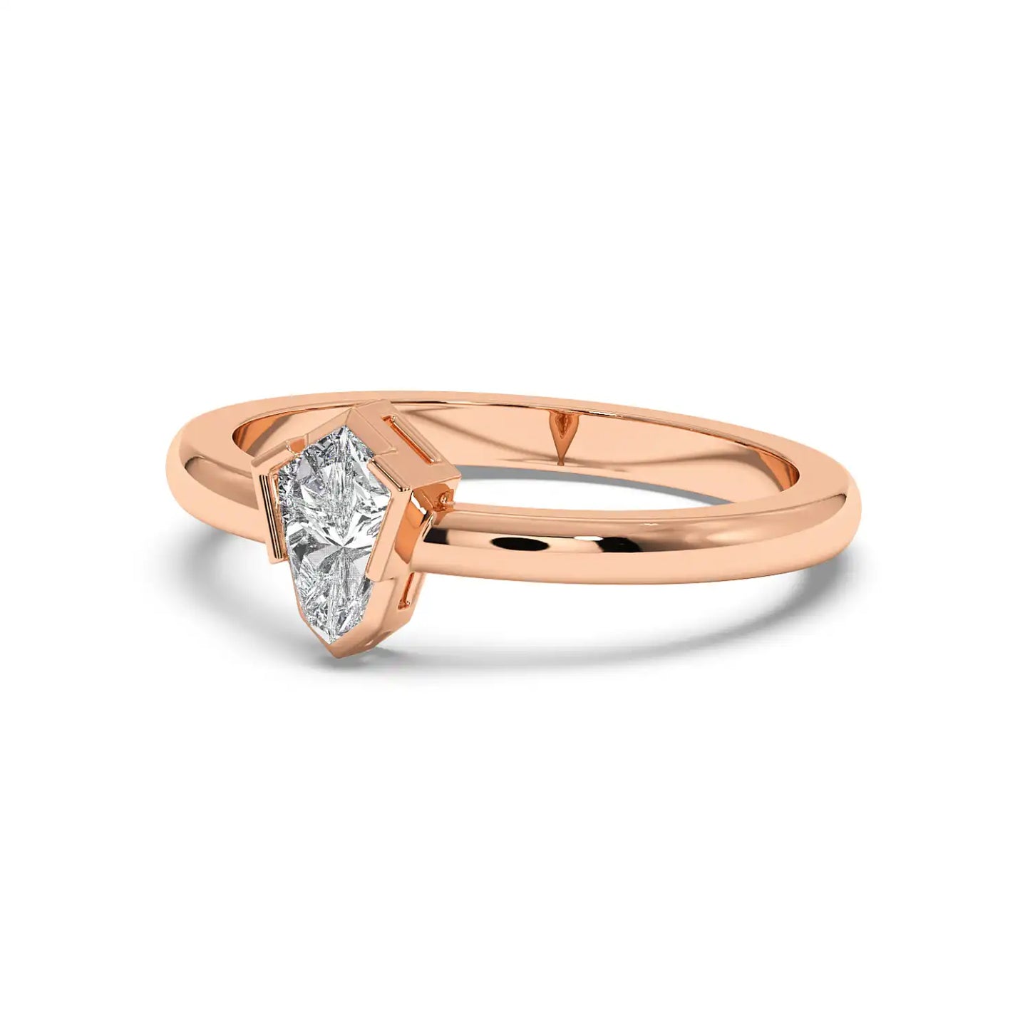 Solitaire Ring - Shield