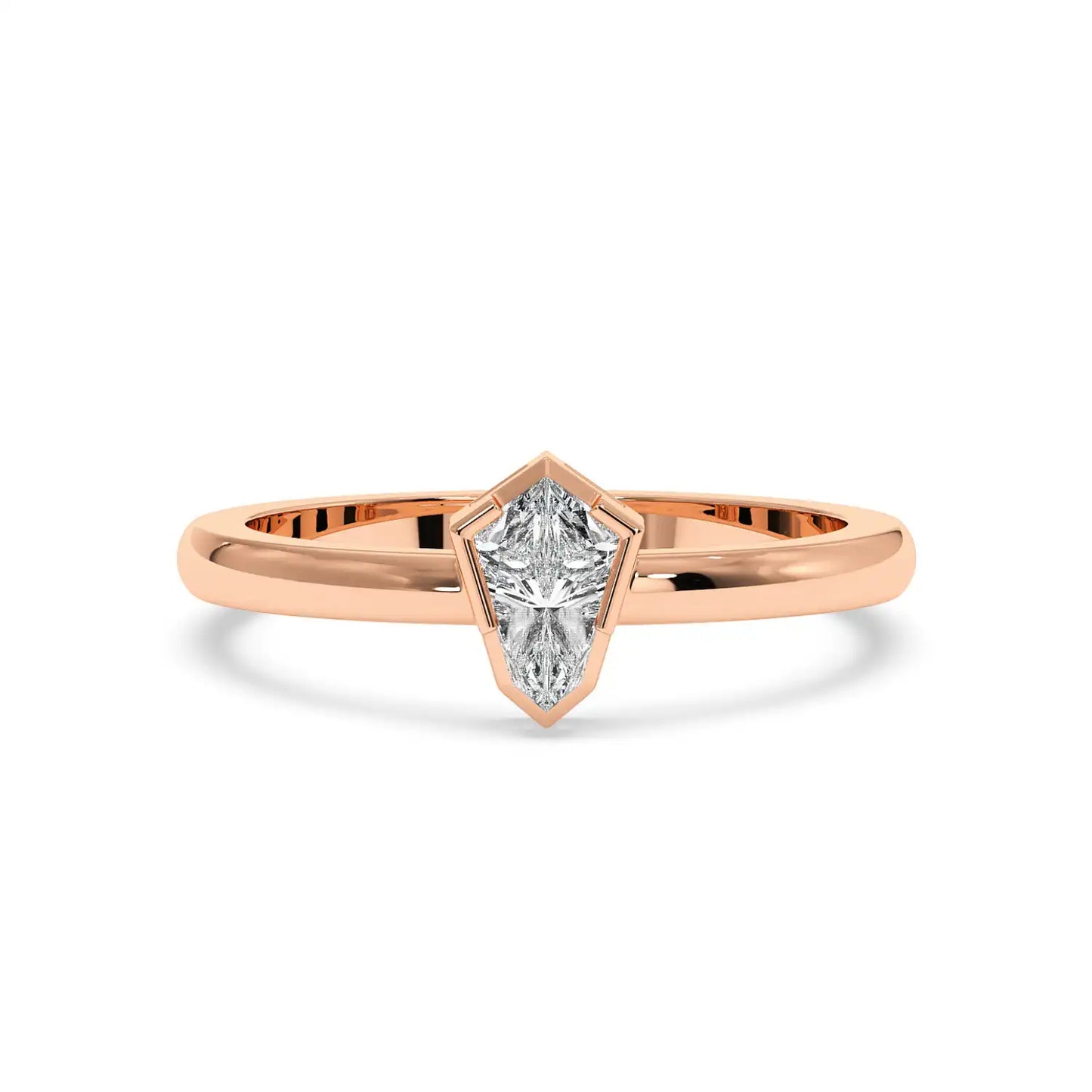 Solitaire Ring - Shield