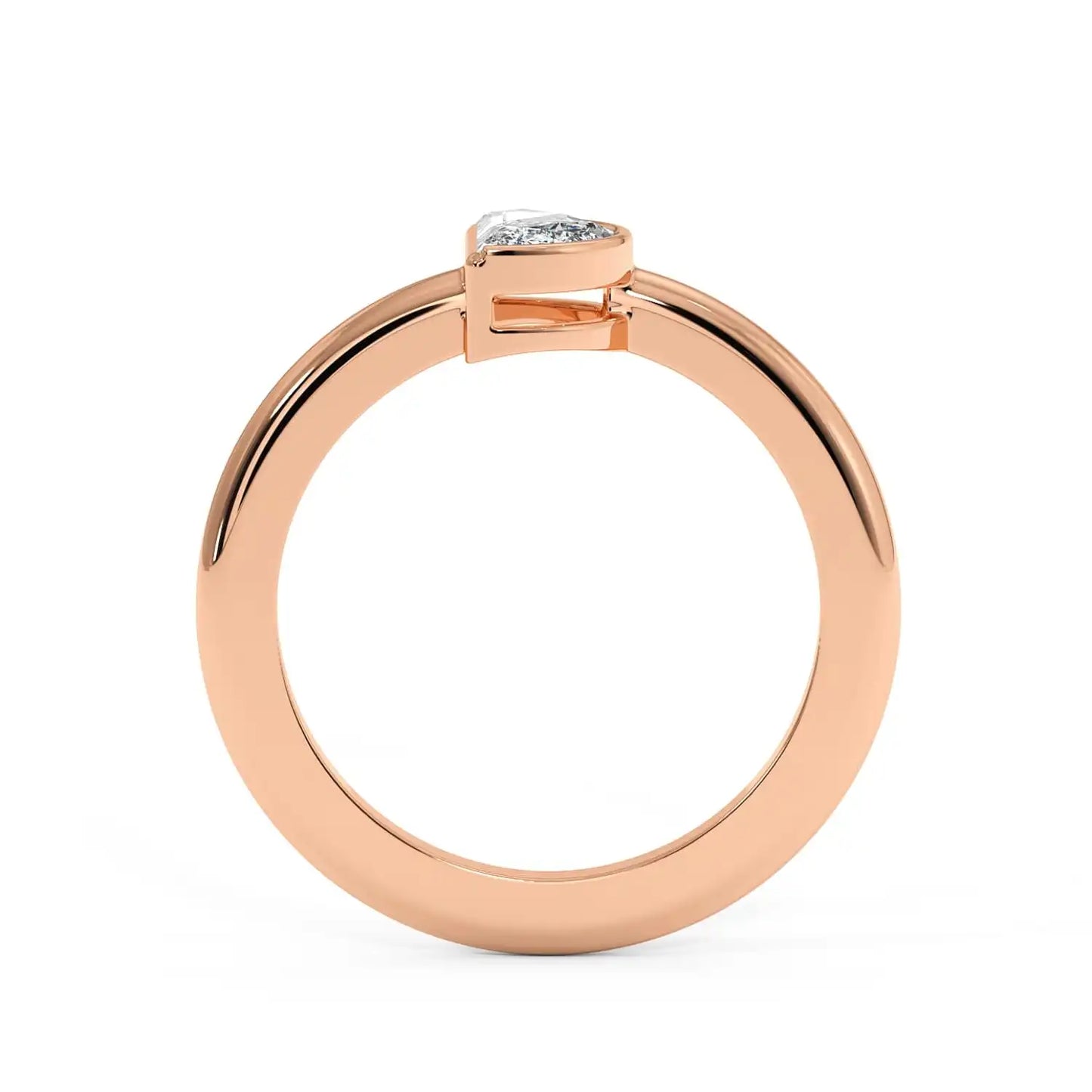 Solitaire Ring - Halfmoon