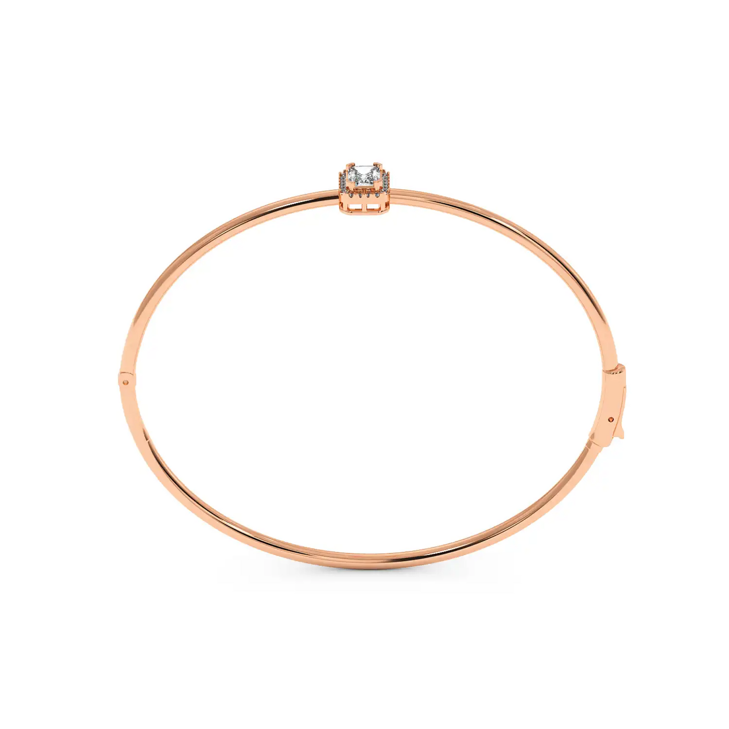 Solitaire Halo Bracelet - Radiant