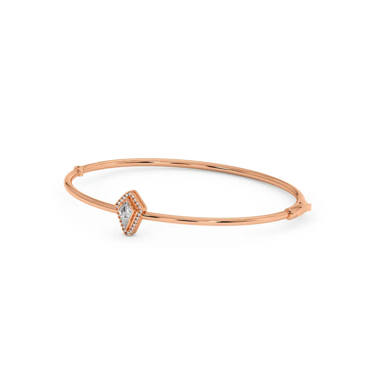 Solitaire Halo Bracelet - Kite