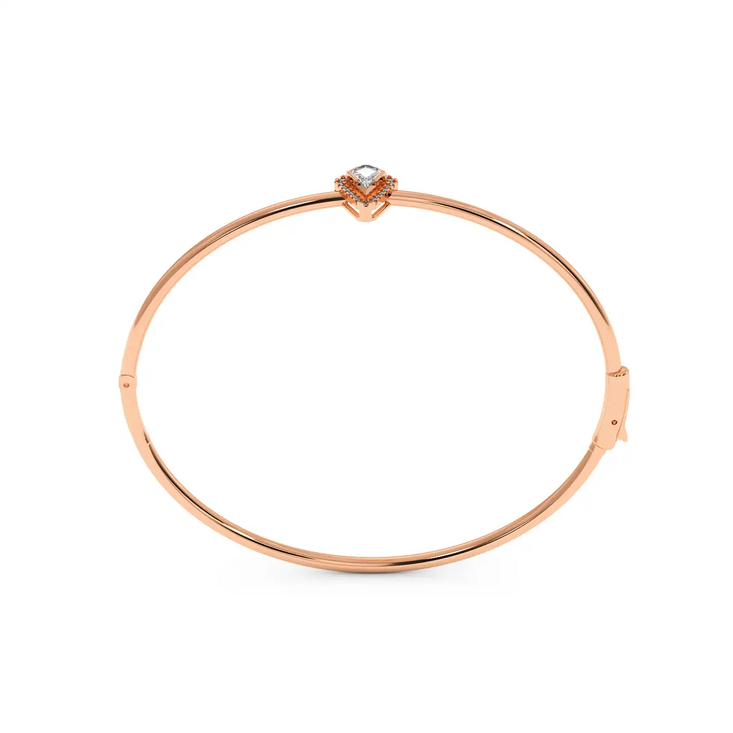 Solitaire Halo Bracelet - Kite
