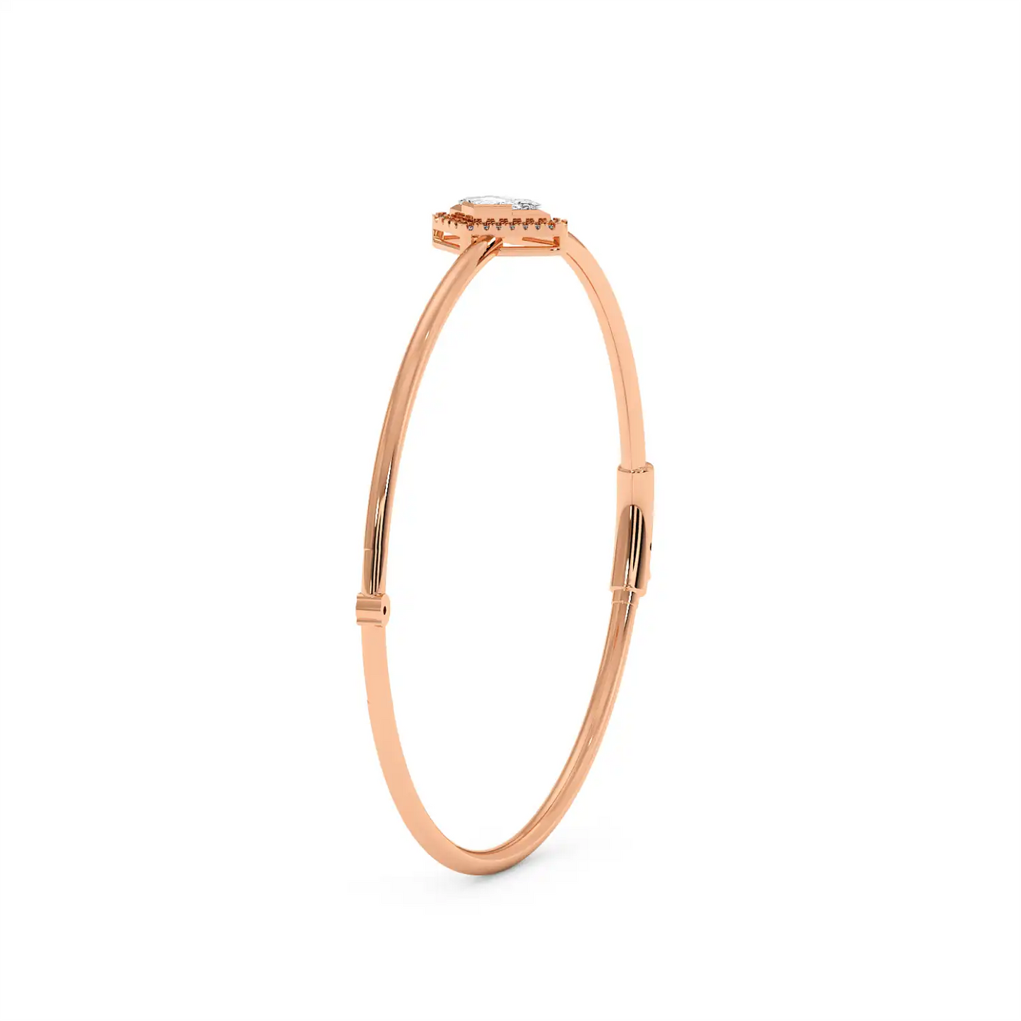 Solitaire Halo Bracelet - Kite