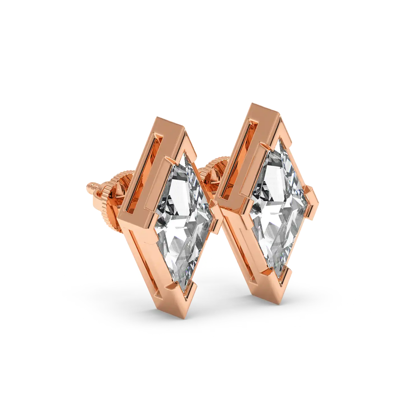 Solitaire Earring - Lozenge