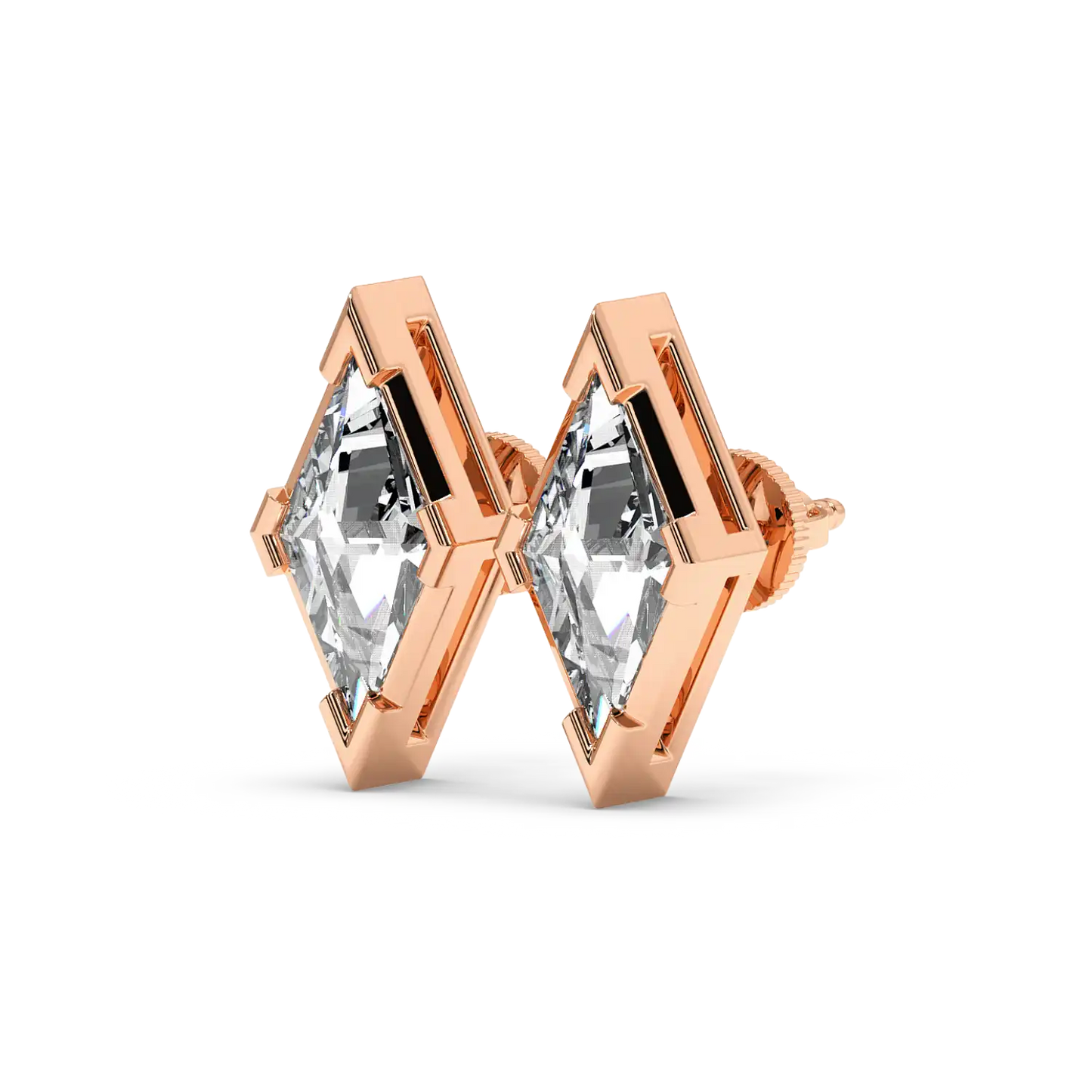 Solitaire Earring - Lozenge