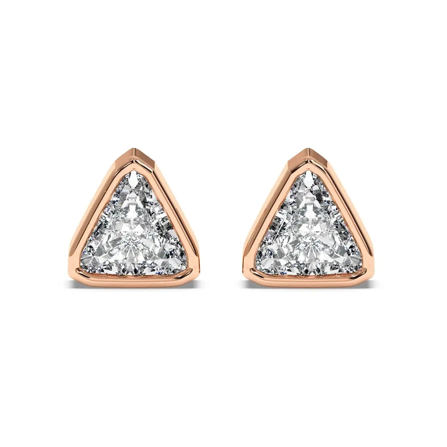 Solitaire Earring - Trillion