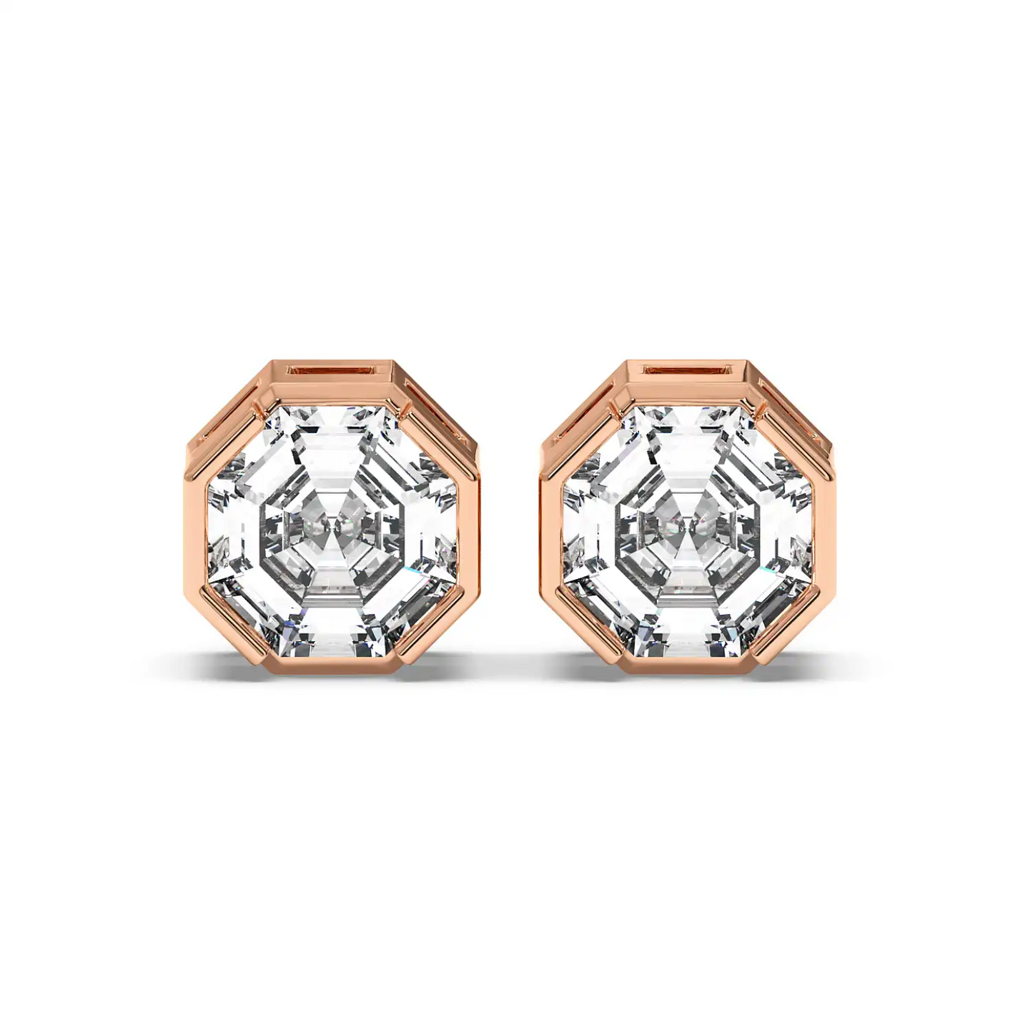 Solitaire Earring - Octagon