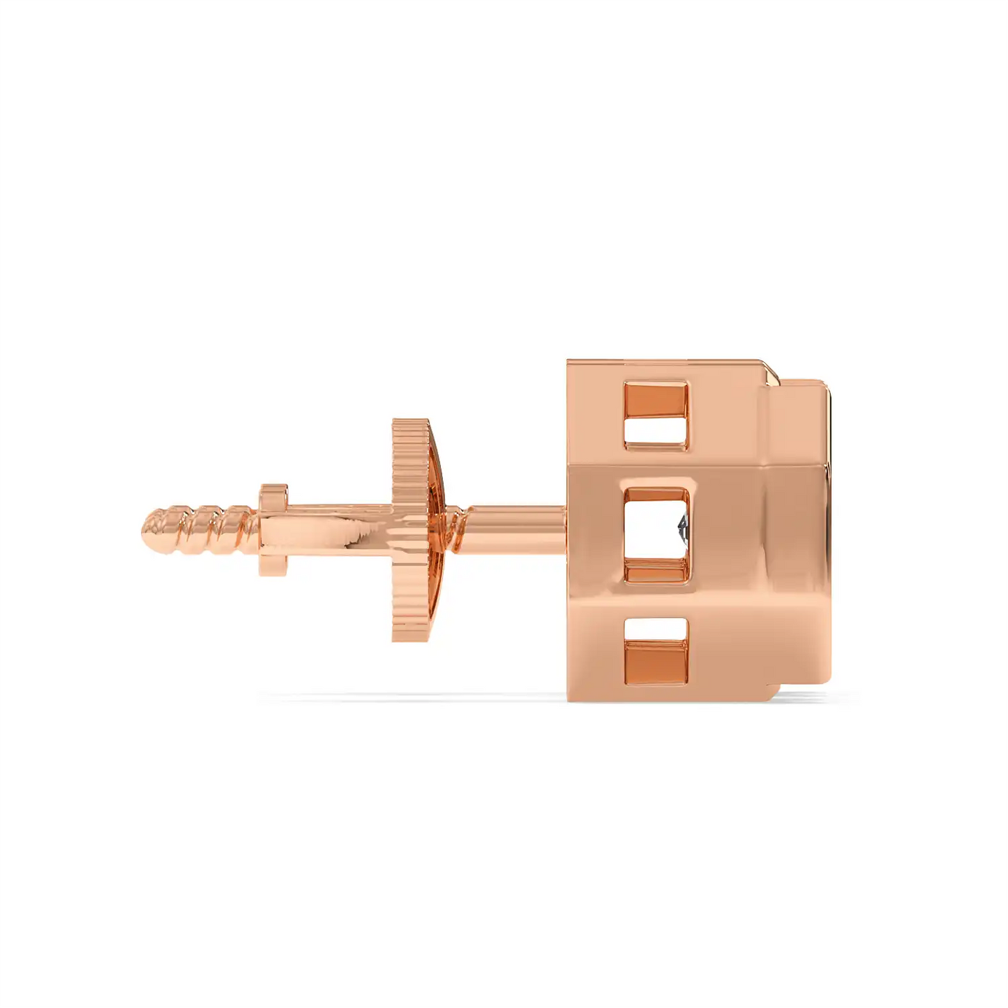 Solitaire Earring - Octagon