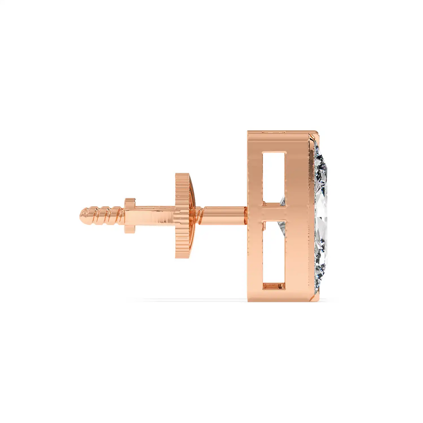Solitaire Earring - Halfmoon