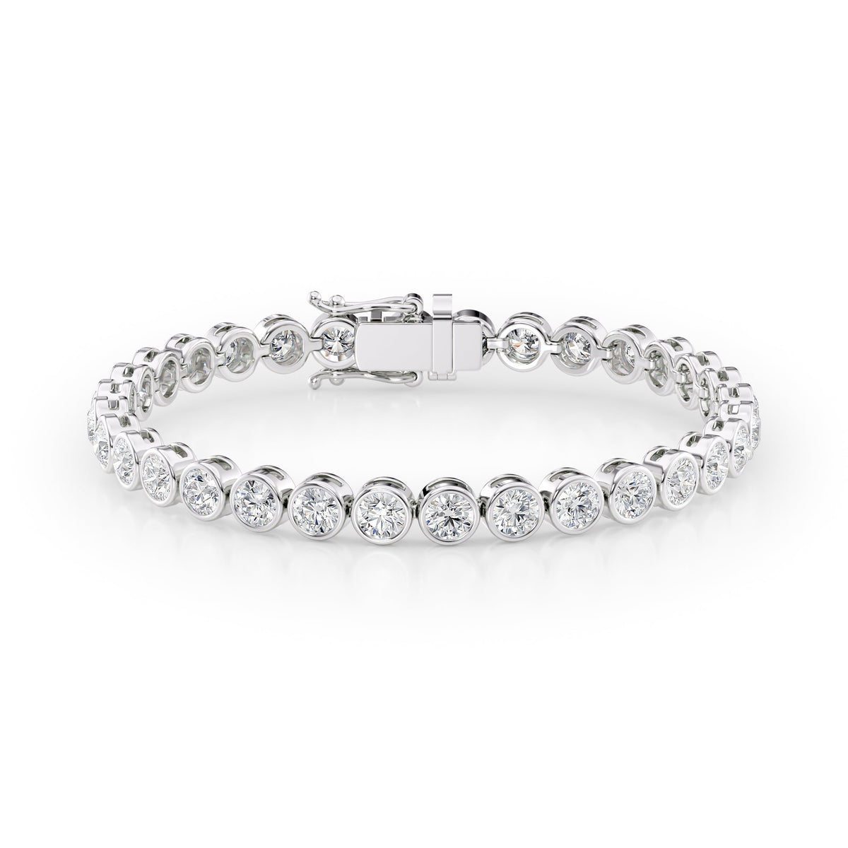Lab Diamond Bezel Tennis Bracelet