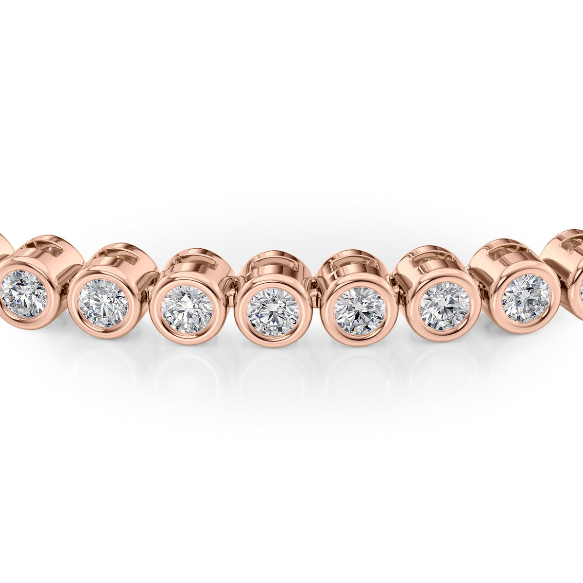 Lab Diamond Bezel Tennis Bracelet