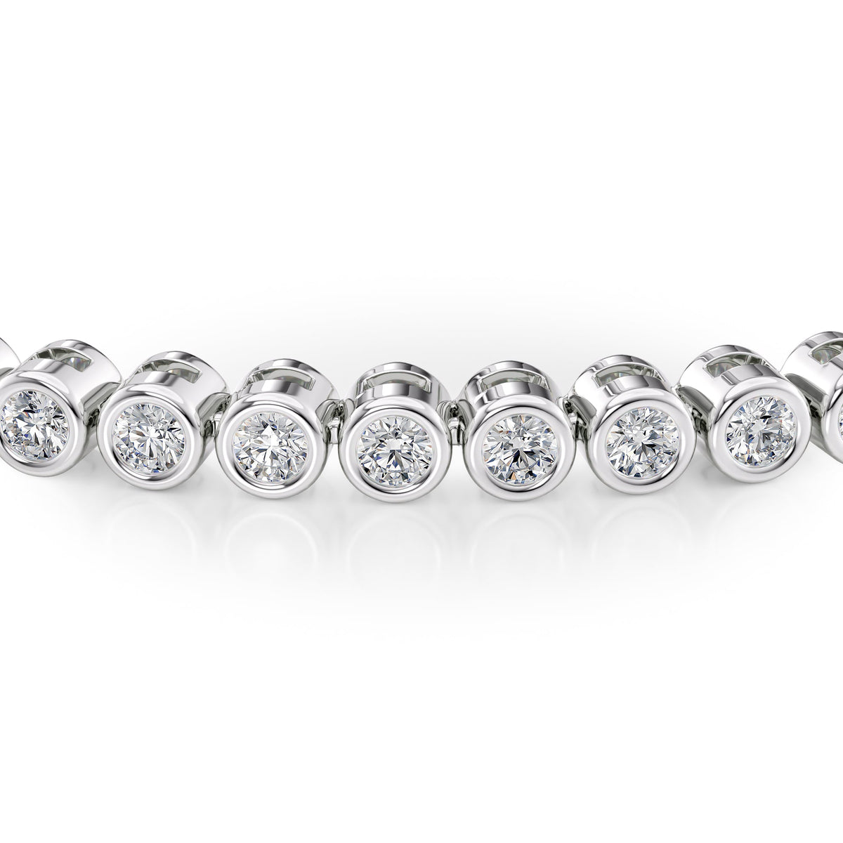 Lab Diamond Bezel Tennis Bracelet