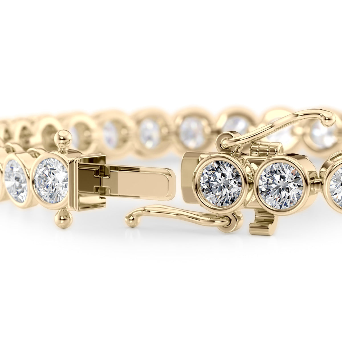 Lab Diamond Bezel Tennis Bracelet